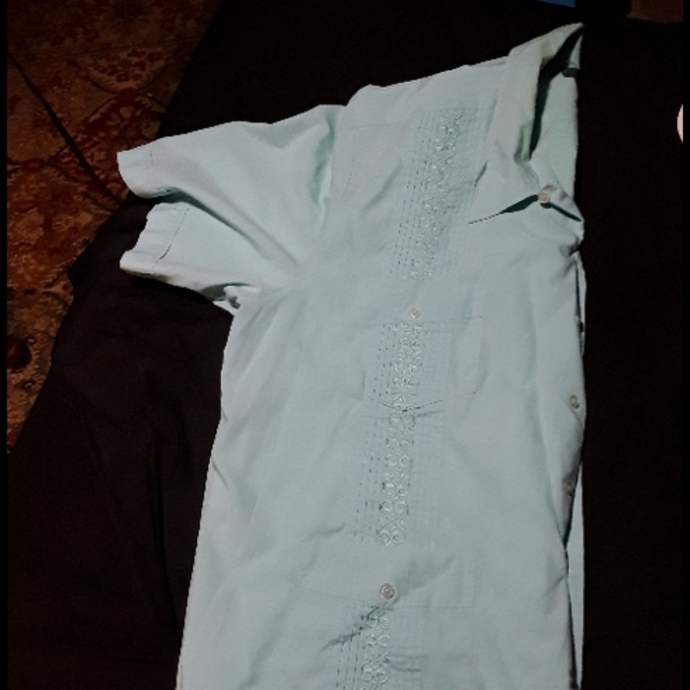 Mens TropiCool/Blair Guayabera short sleeve Shirt